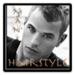 mens hairstyles idea book android application logo